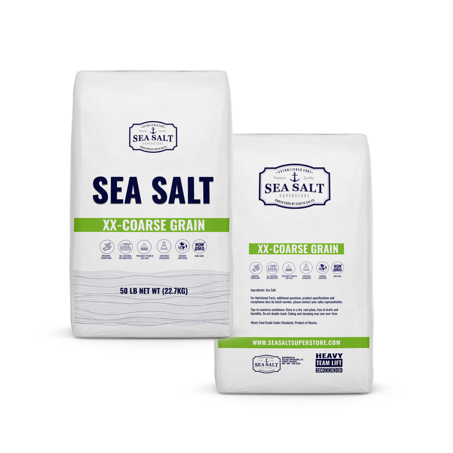 XX - Coarse Grain - Natural Sea Salt - Half Pallet