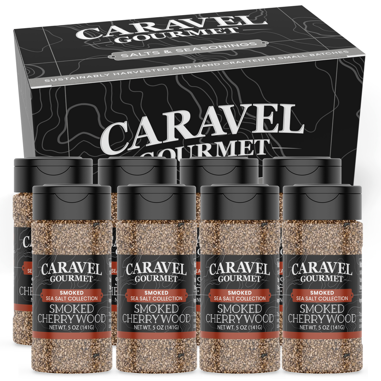 Smoked Cherrywood Sea Salt - Shaker - Case Pack - 8 units