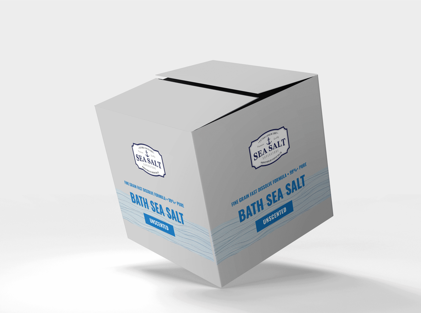 Bath & Spa Salt - Fast Dissolve Formula, Unscented 400 Lbs (10 Boxes)