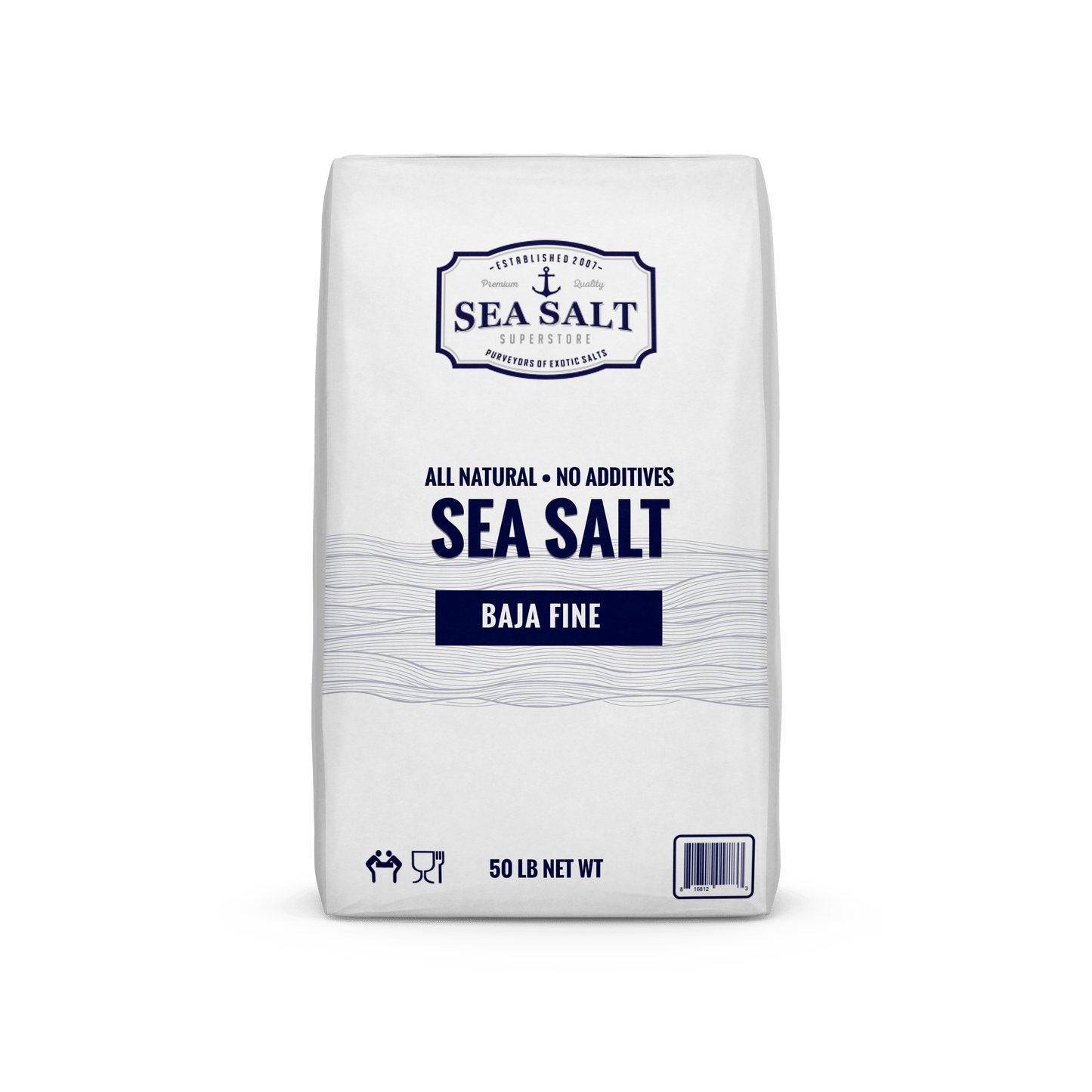 Natural Sea Salt - Fine - All Natural, No Additives