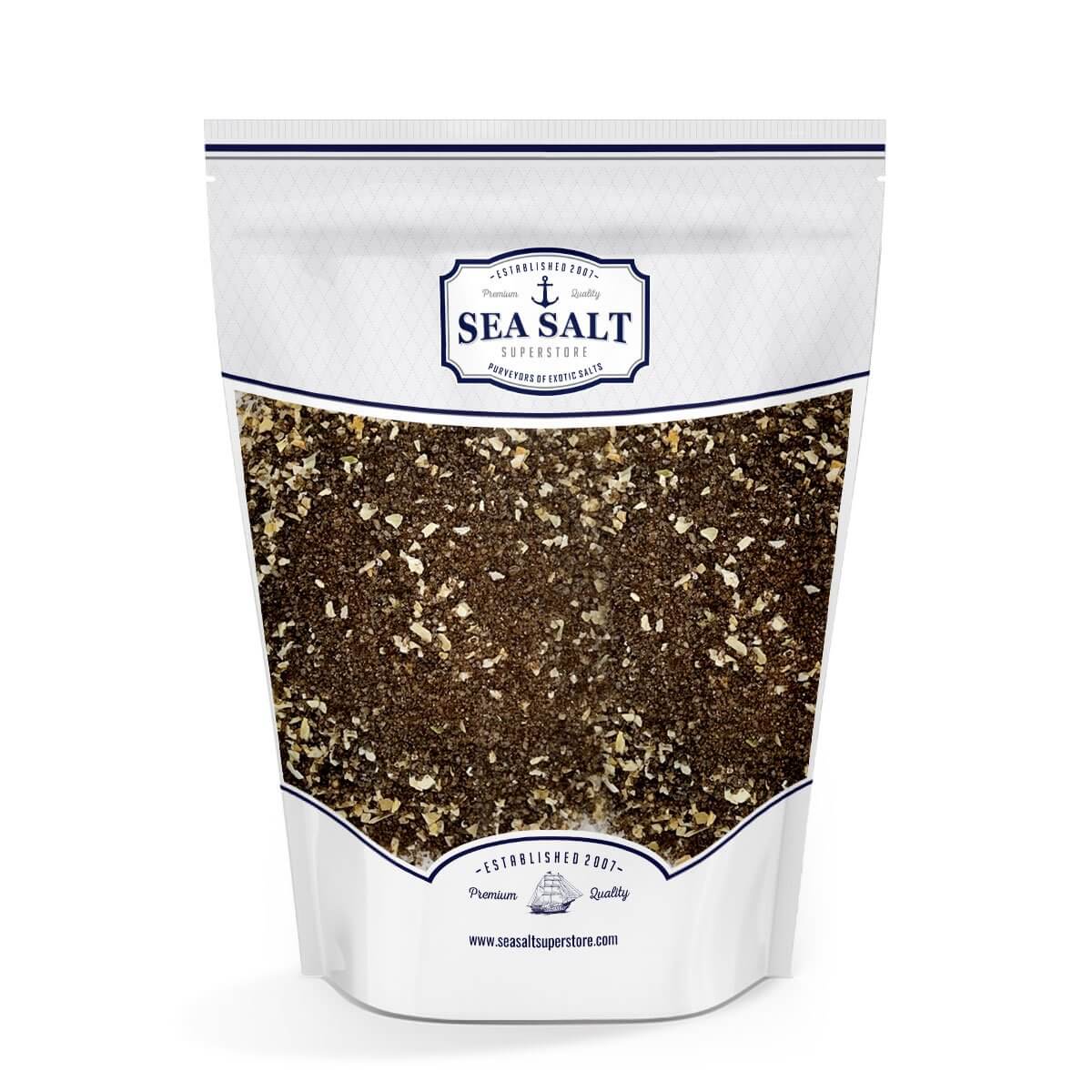 Smoked Bacon And Onion Sea Salt by Sea Salt Superstore - 40 lbs Smoked Sea Salt
