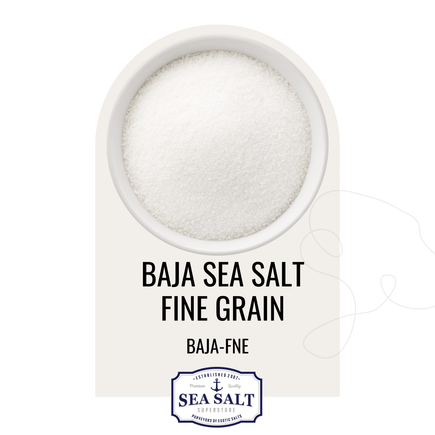 Natural Sea Salt - Fine - All Natural, No Additives