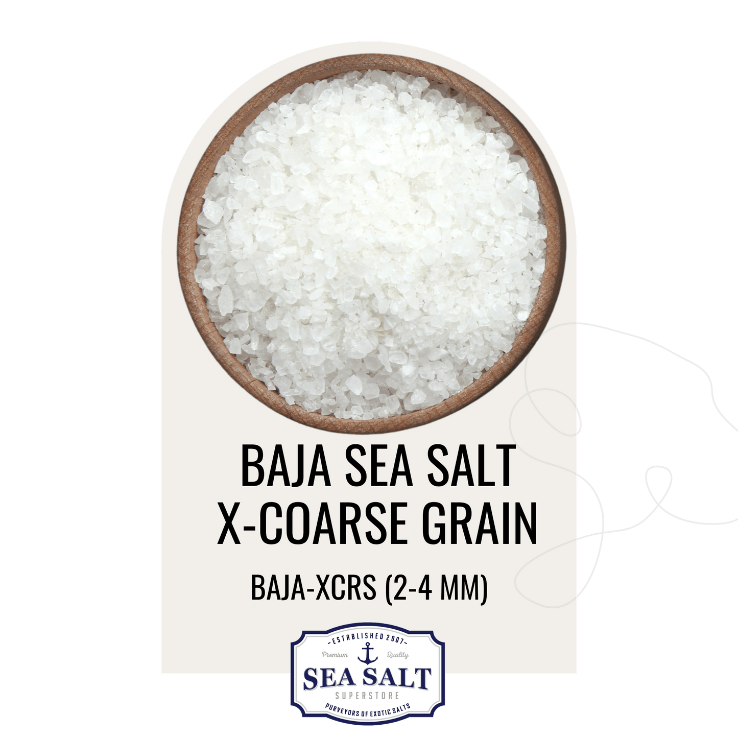 Natural Sea Salt - X-Coarse Grain - No Additives 42500 Lbs (17 Pallets/1 FTL)