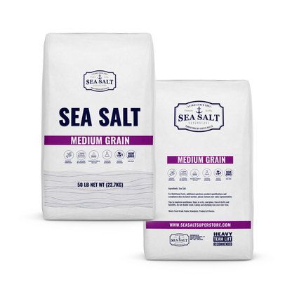 Medium Grain - Natural Sea Salt - Half Pallet