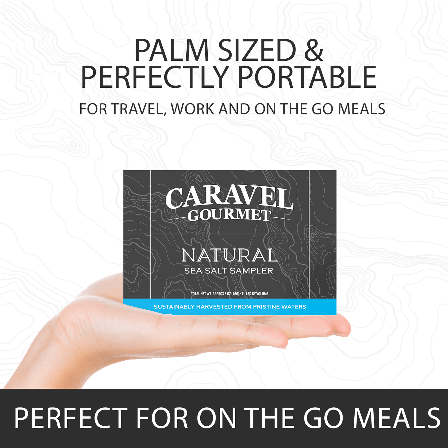 Natural Salt Sampler, Caravel Gourmet (Case of 12)