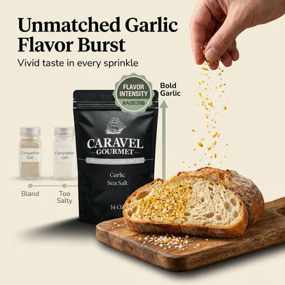 Garlic Sea Salt - 14 oz Pouch