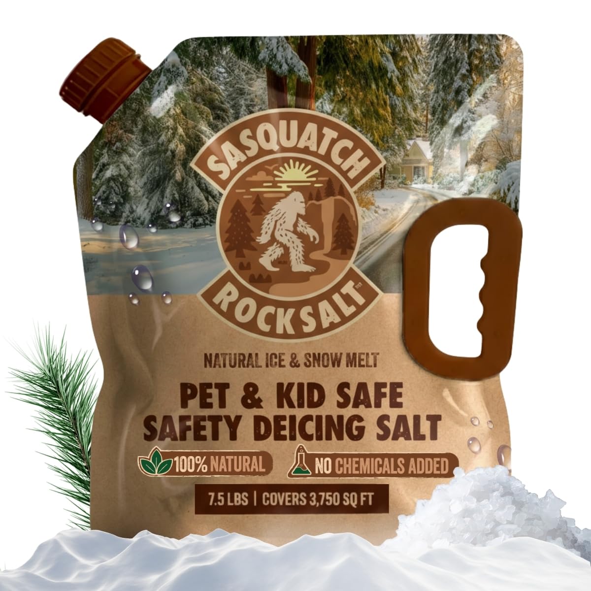 Sasquatch Rock Salt - Natural Ice & Snow Melt, Pet & Kid Safe