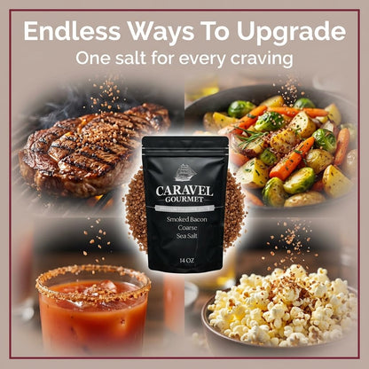 Smoked Bacon Sea Salt (Coarse) - 14 oz Pouch