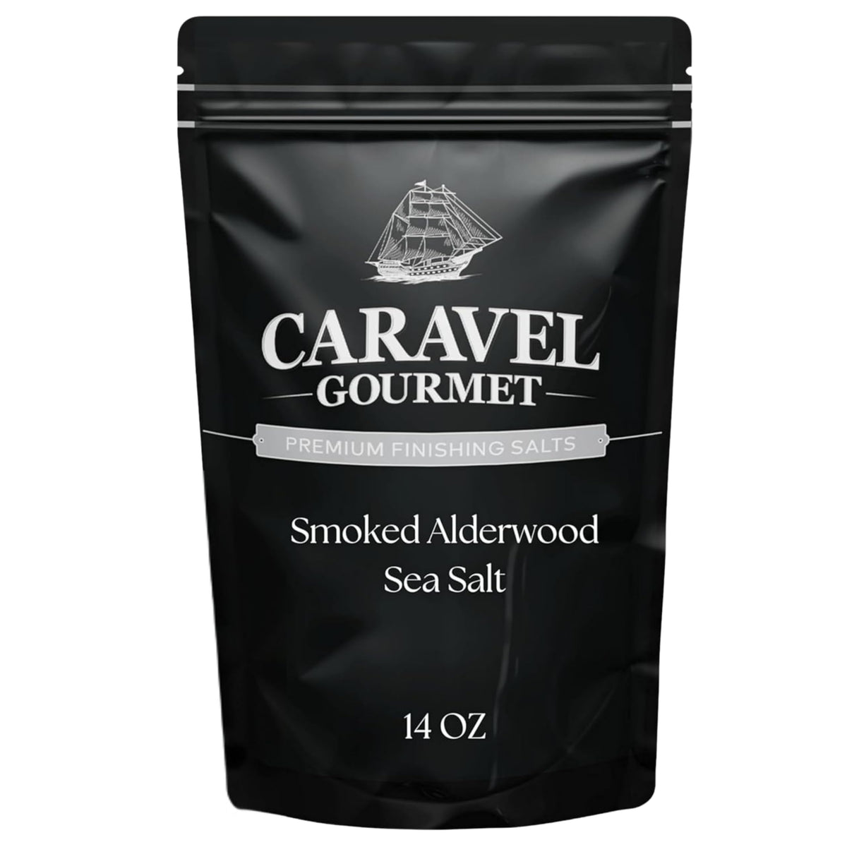 Smoked Alderwood Sea Salt (Coarse) - 14 oz Pouch