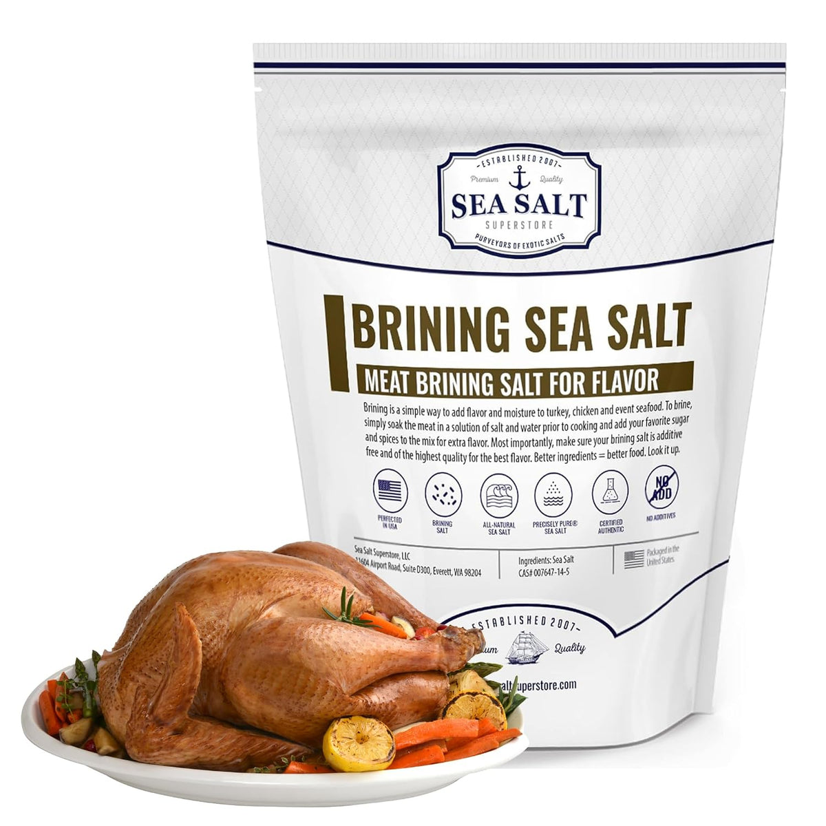 Brinemaker Sea Salt - 5 lb Bag, package front view