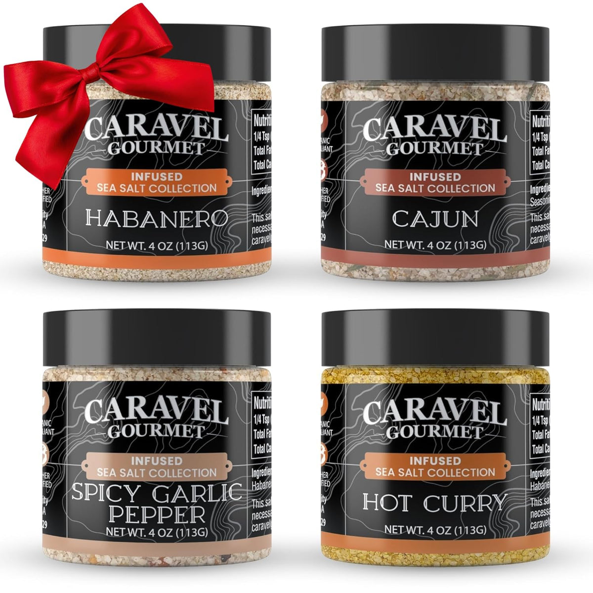 Spicy Sea Salt Mega Sampler - 4 oz Jar 4-Pack