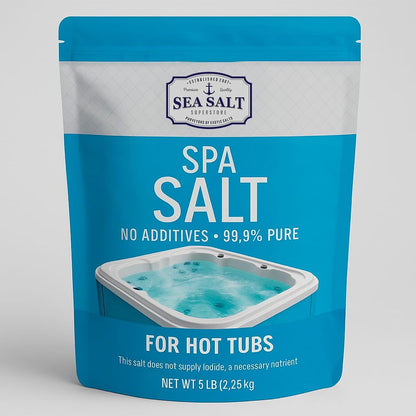 Spa Sea Salt 5 lb Pouch, package front view