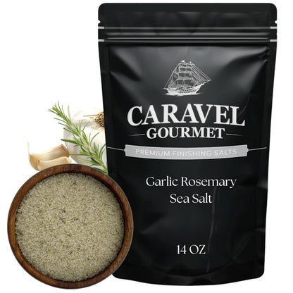 Garlic Rosemary Sea Salt - 14 oz Pouch