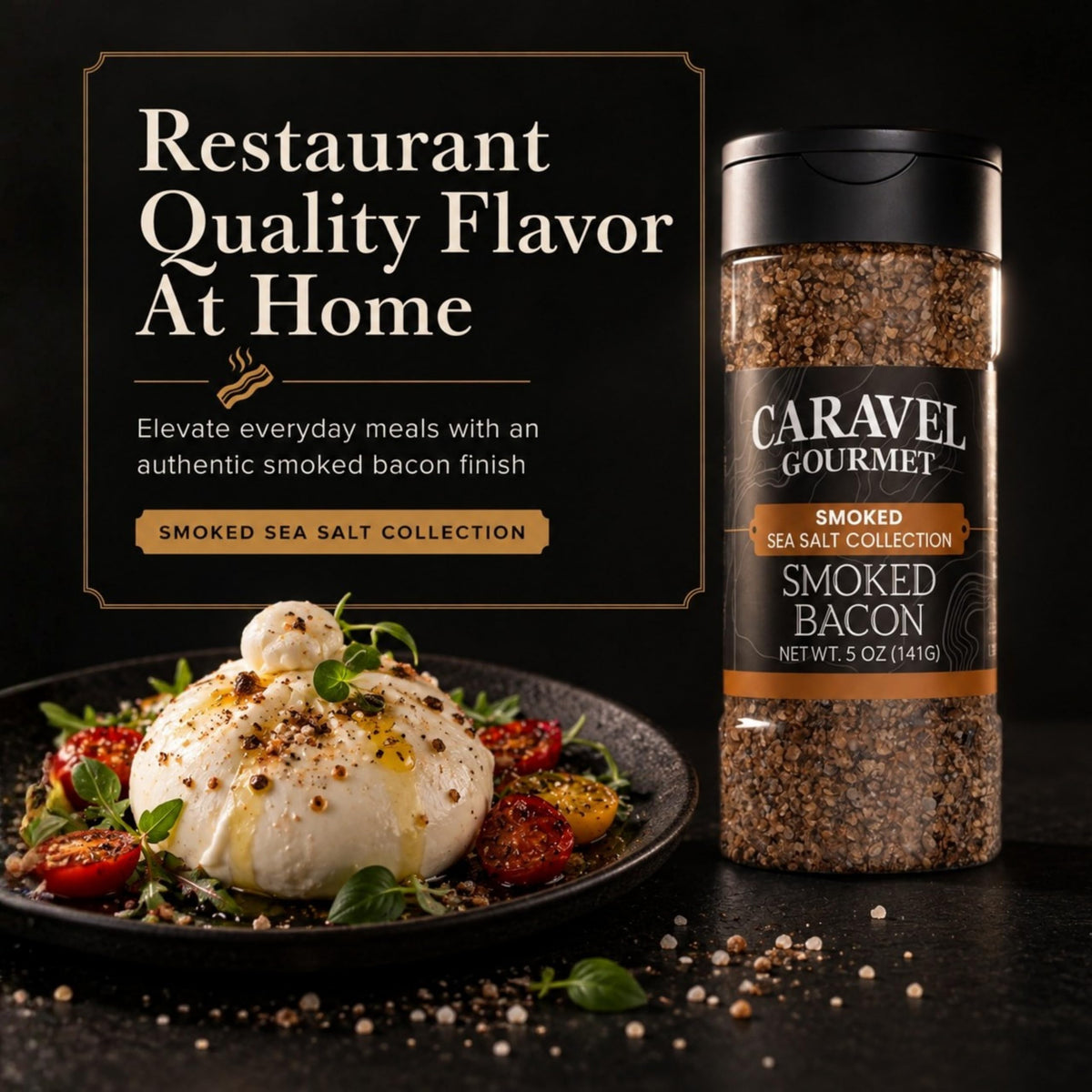 Smoked Bacon Sea Salt - Shaker - Case Pack - 8 units, product detail image 5
