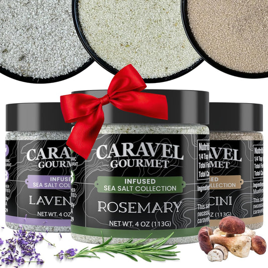 Autumn Sea Salt Gift Set - Rosemary, Porcini & Lavender (3-Pack)