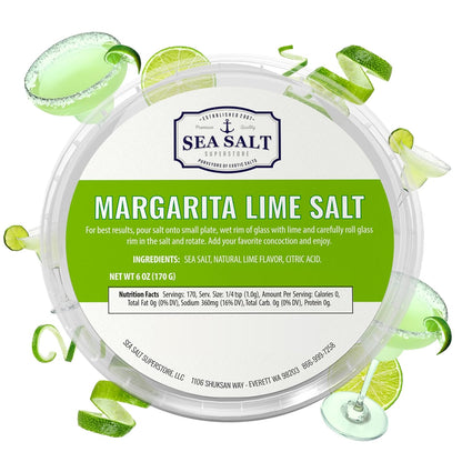 Margarita Lime Sea Salt - 6 oz Tub, package front view
