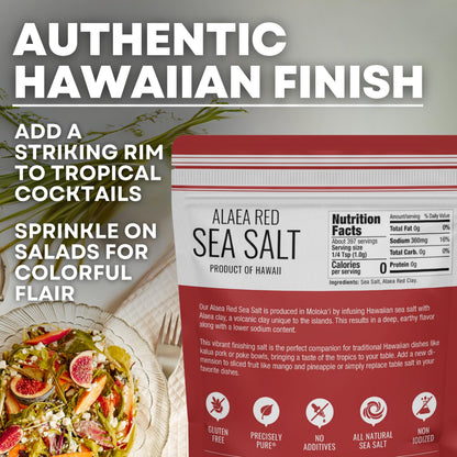 Alaea Red Sea Salt 14 oz Pouch, product detail image 4