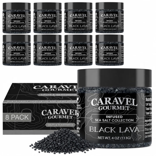Hawaiian Style Black Lava Sea Salt - Chef Pinch Jar - Case Pack - 8 units
