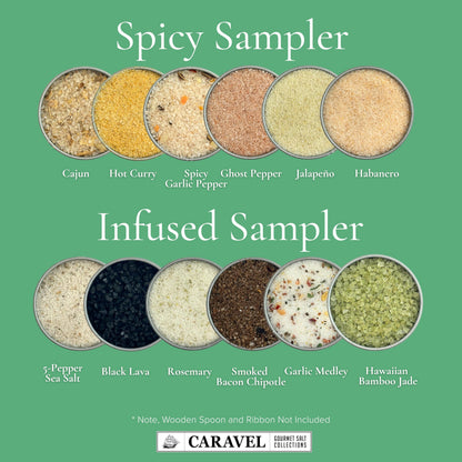 Infused & Spicy Sea Salt Sampler - 12 Flavors