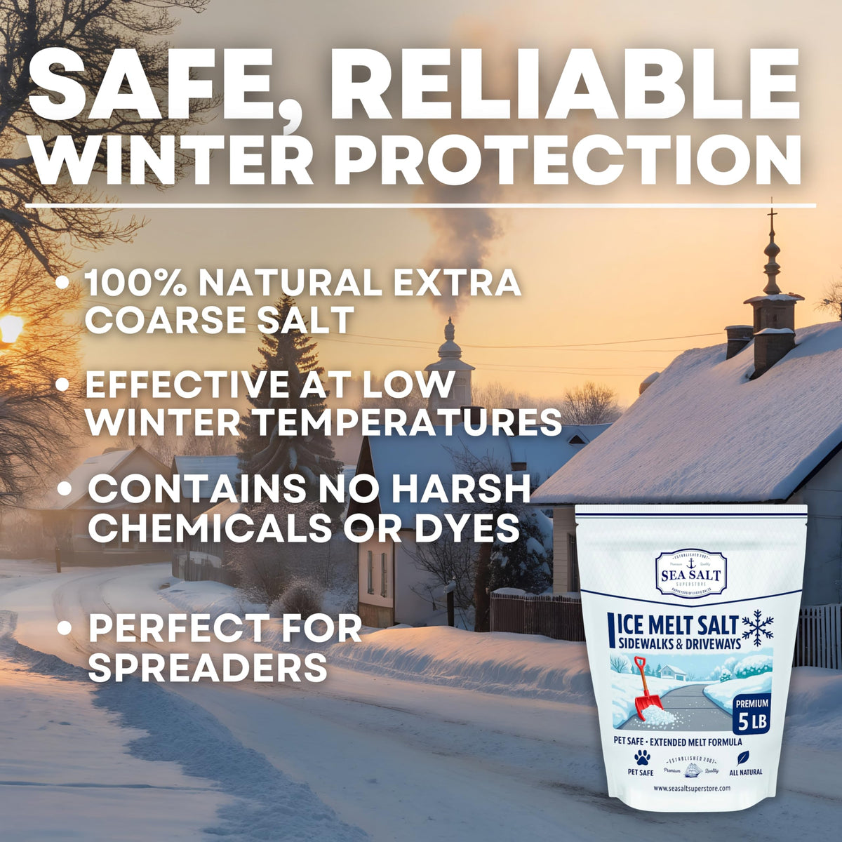 Natural Ice & Snow Melt - Pet & Kid Safe