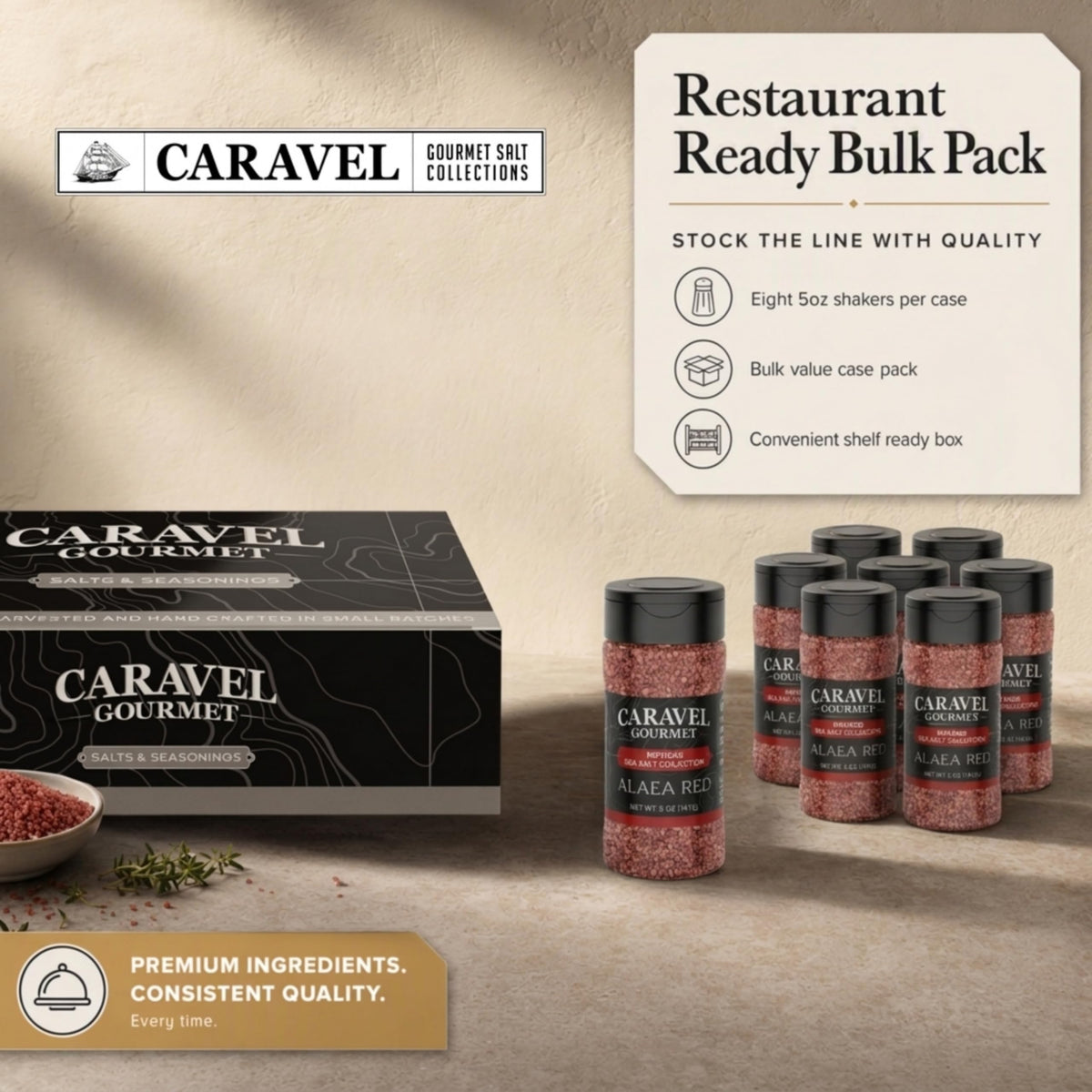 Alaea Red Sea Salt - Shaker - Case Pack - 8 units, product detail image 2