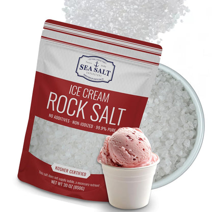 Ice Cream Rock Salt - 30 oz Pouch, package front view