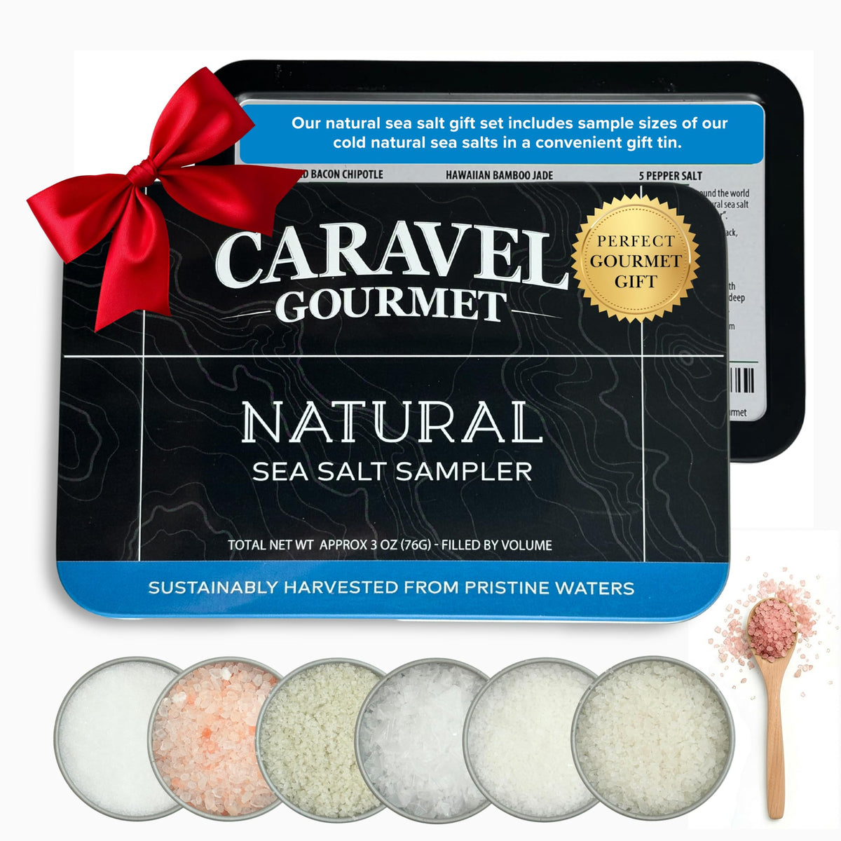 Natural Sea Salt Sampler - 6 Salts