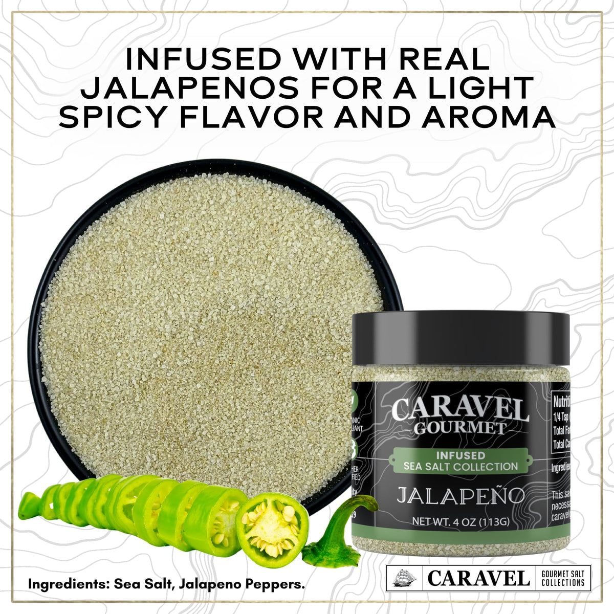 Spicy Sea Salt Chef Jar Gift Set - Habanero, Jalapeno & Cajun (3-Pack)