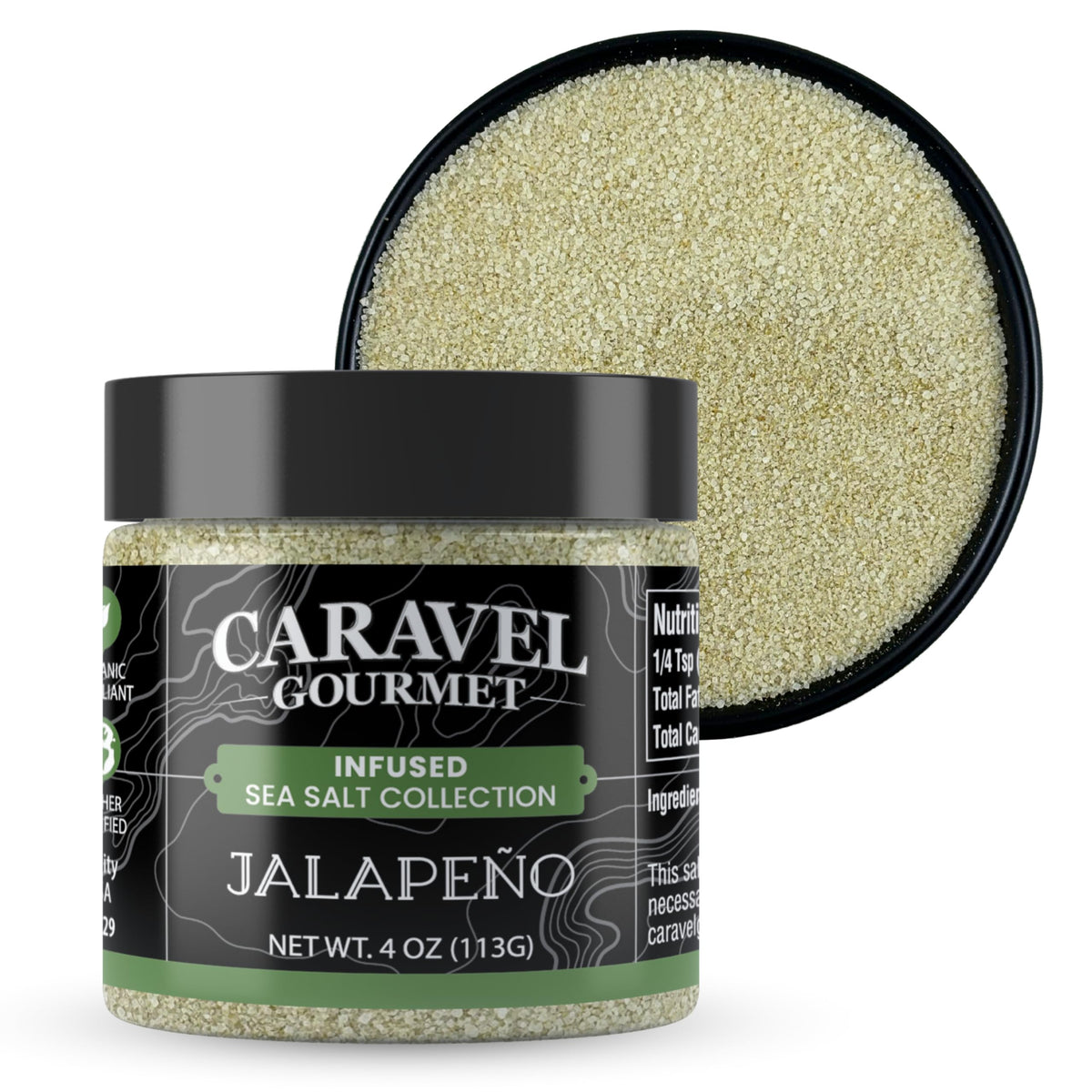 Jalapeno Sea Salt - 4 oz Chef Jar