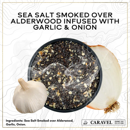 Smoked Garlic & Onion Sea Salt - 4 oz Chef Jar