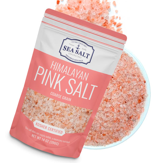 Pink Himalayan Salt, Coarse Grain Grinder Refill, 14 oz pouch