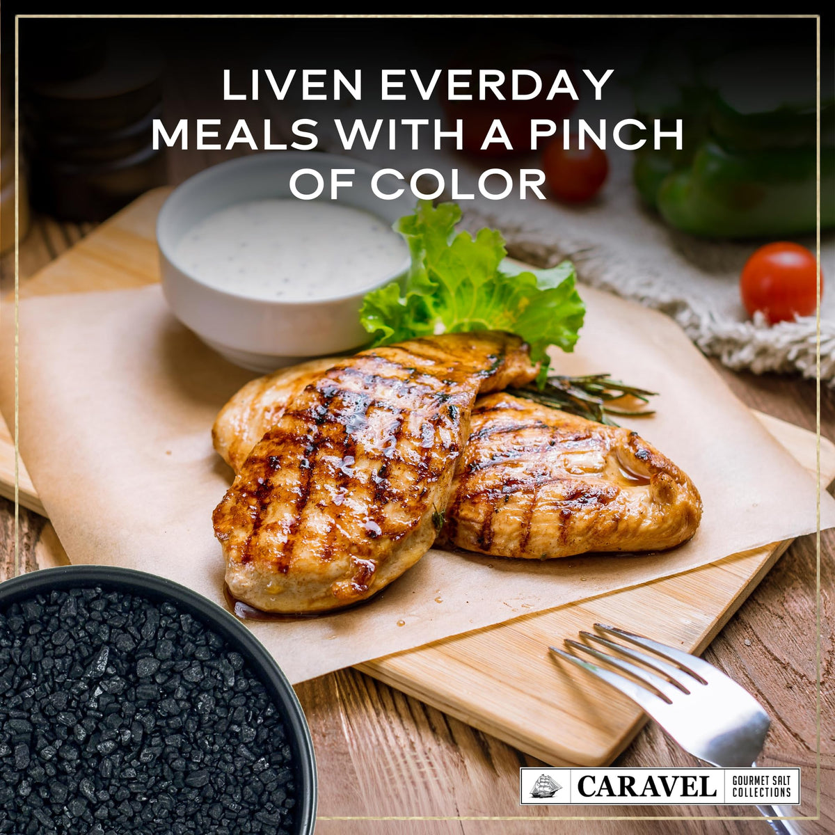 Black Lava Sea Salt - 5 oz Shaker