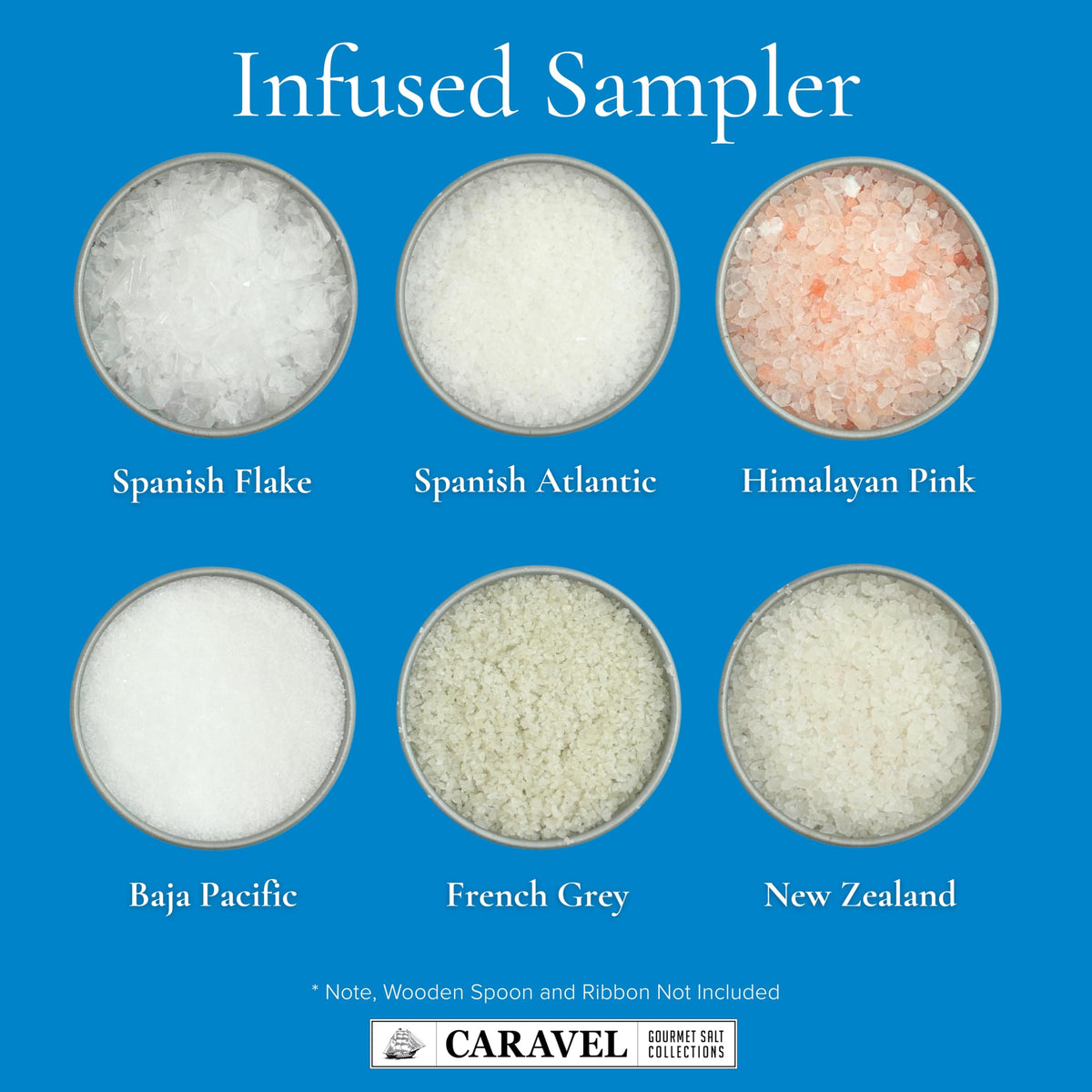 Natural Sea Salt Sampler - 6 Salts