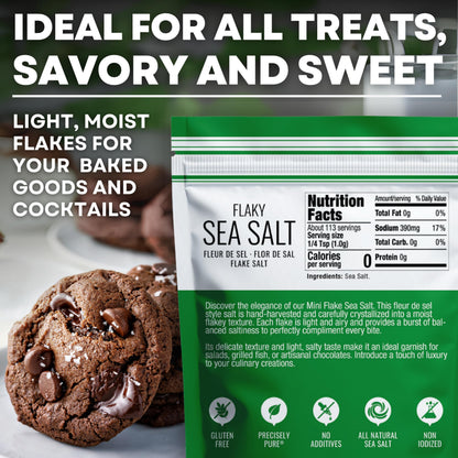 Mini Flake Sea Salt - 4 oz Pouch, product detail image 4