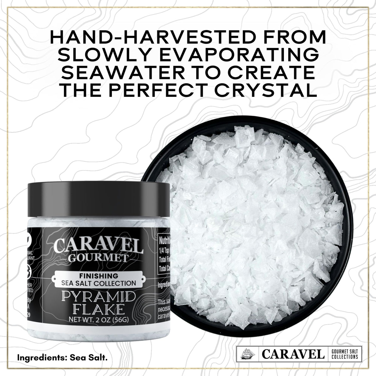 Flaky Sea Salt Gift Set - Fleur de Sel & Pyramid Flakes (3-Pack)