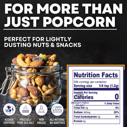 Popcorn Sea Salt - 16 oz Shaker, product detail image 4