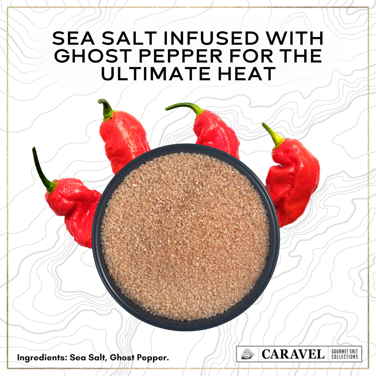 Ghost Pepper Sea Salt - 4 oz Chef Jar