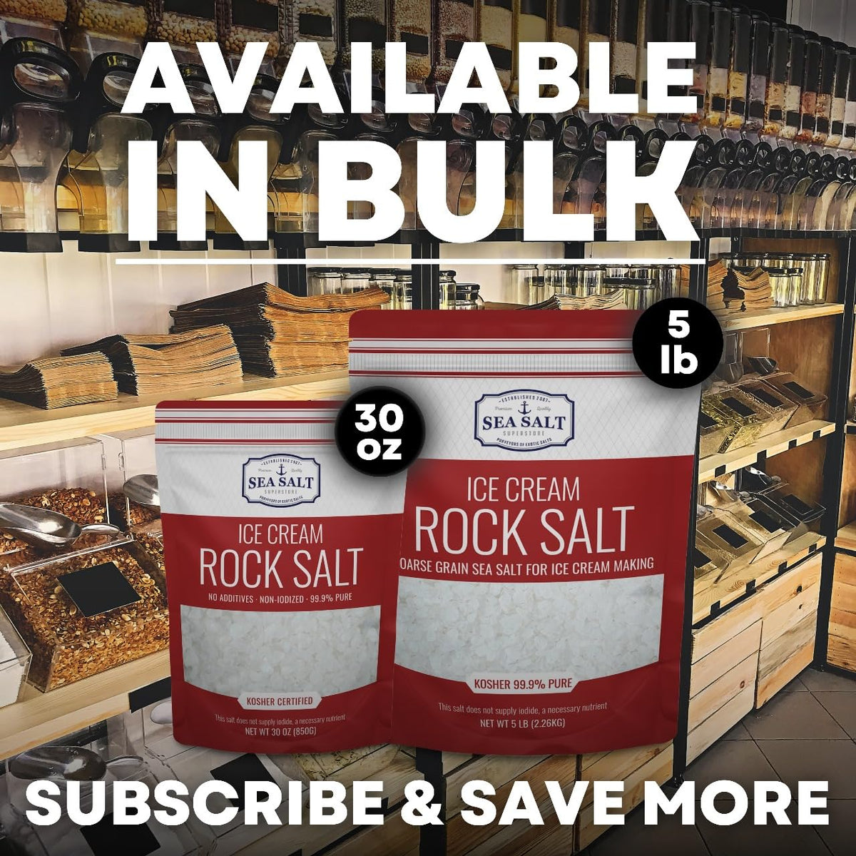 Ice Cream Rock Salt 10 lb Pouch, product detail image 6