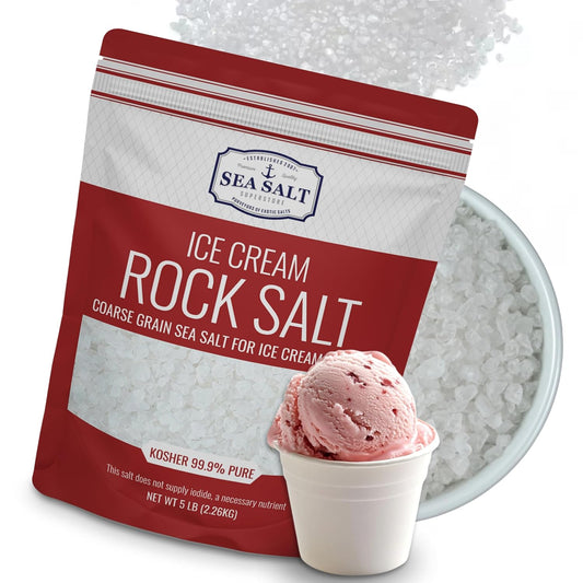 Ice Cream Rock Salt - 5 lb Bag, package front view