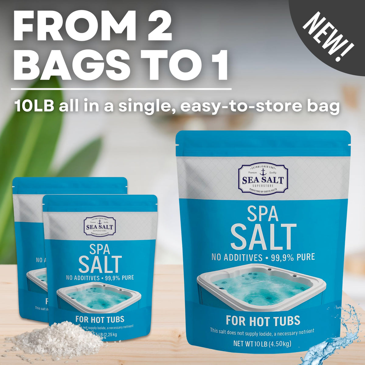 Spa Sea Salt 10 lb Pouch, product detail image 6
