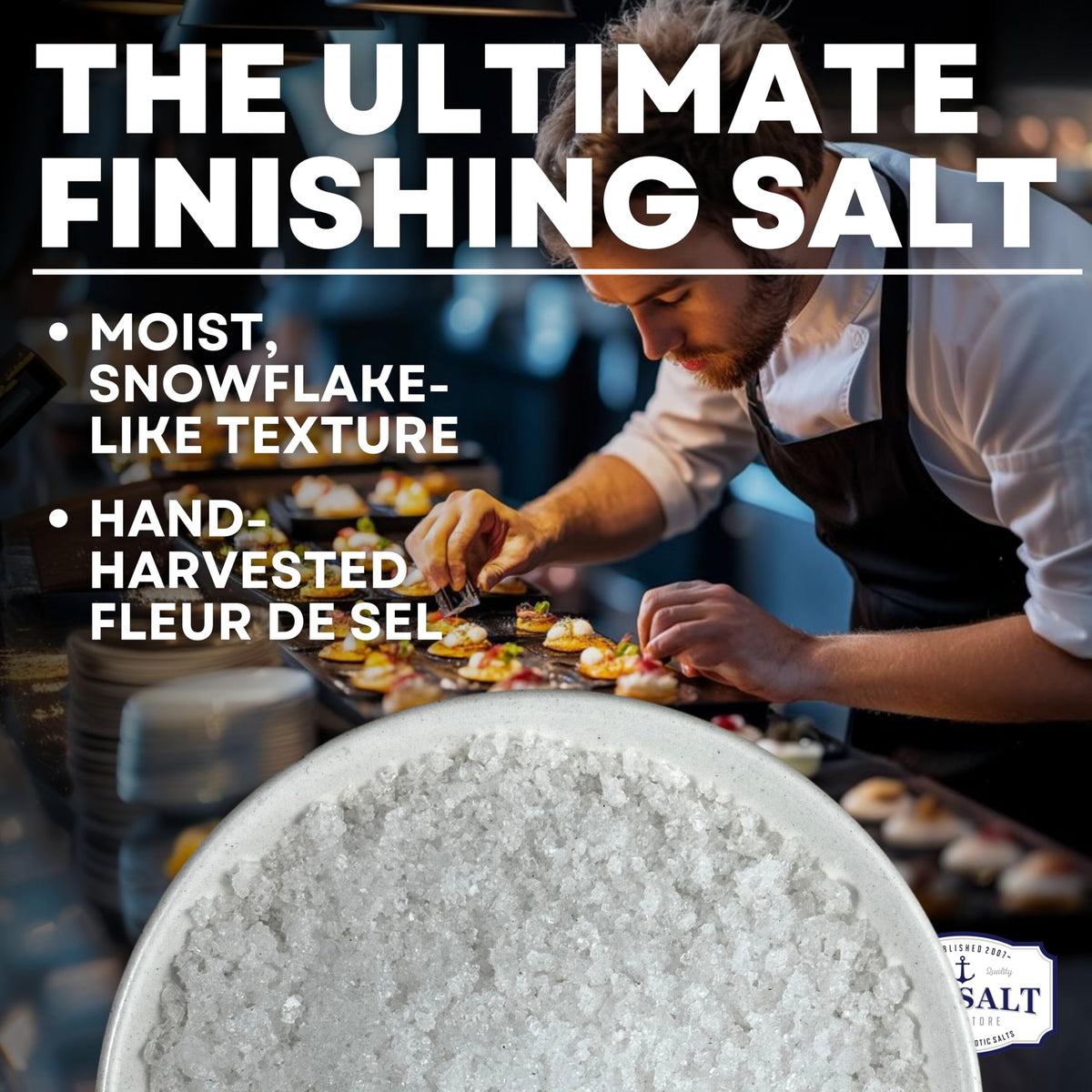 Mini Flake Sea Salt 7 oz Pouch, product detail image 2