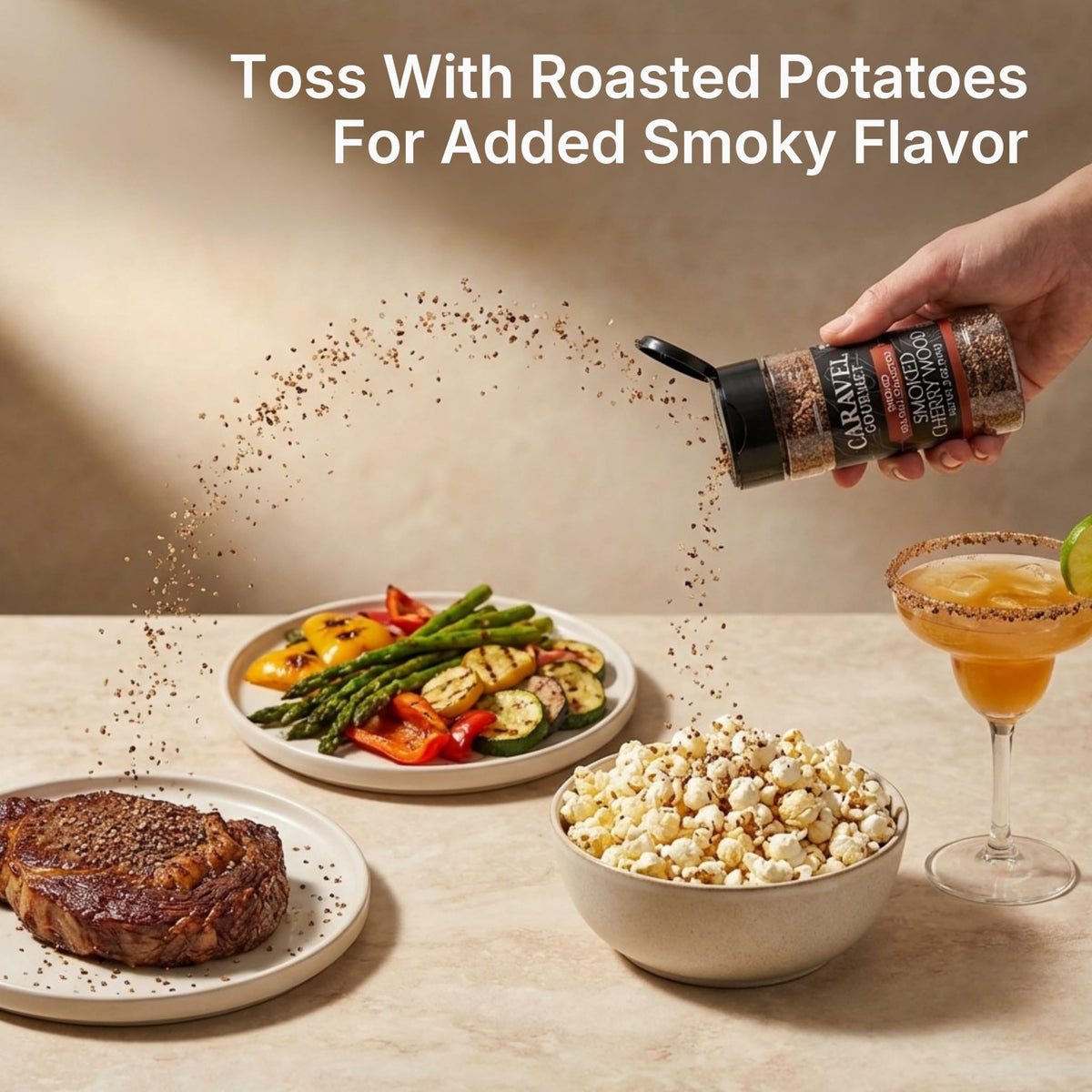 Smoked Cherrywood Sea Salt - 5 oz Shaker