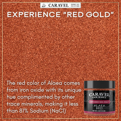 Hawaiian Sea Salt Chef Jar Gift Set - Alaea Red & Black Lava (2-Pack)