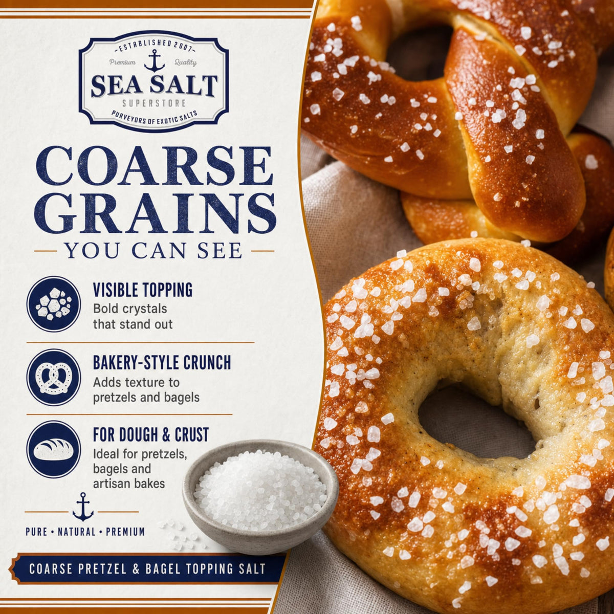 Pretzel Sea Salt - 5 lb Bag, product detail image 2