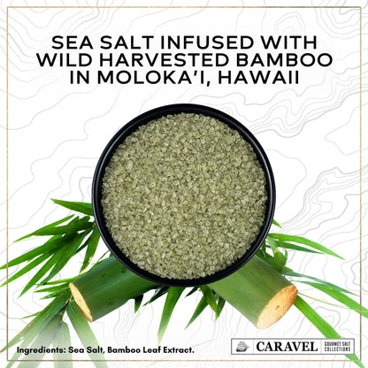 Hawaiian Sea Salt Shaker Gift Set - Alaea Red, Bamboo Jade & Black Lava (3-Pack)