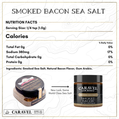 Smoked Bacon Sea Salt - 4 oz Chef Jar 3-Pack