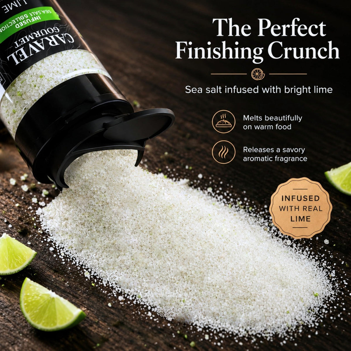 Lime Sea Salt - Shaker - Case Pack - 8 units, product detail image 3