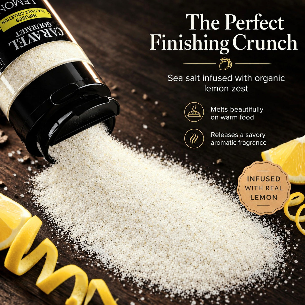 Lemon Sea Salt - Shaker - Case Pack - 8 units, product detail image 3