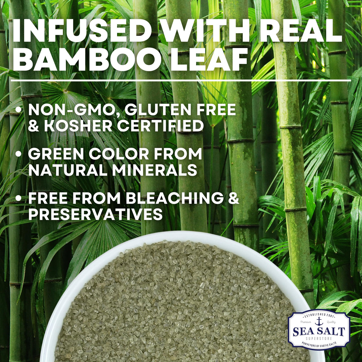 Bamboo Jade Sea Salt - 5 oz Pouch, product detail image 2
