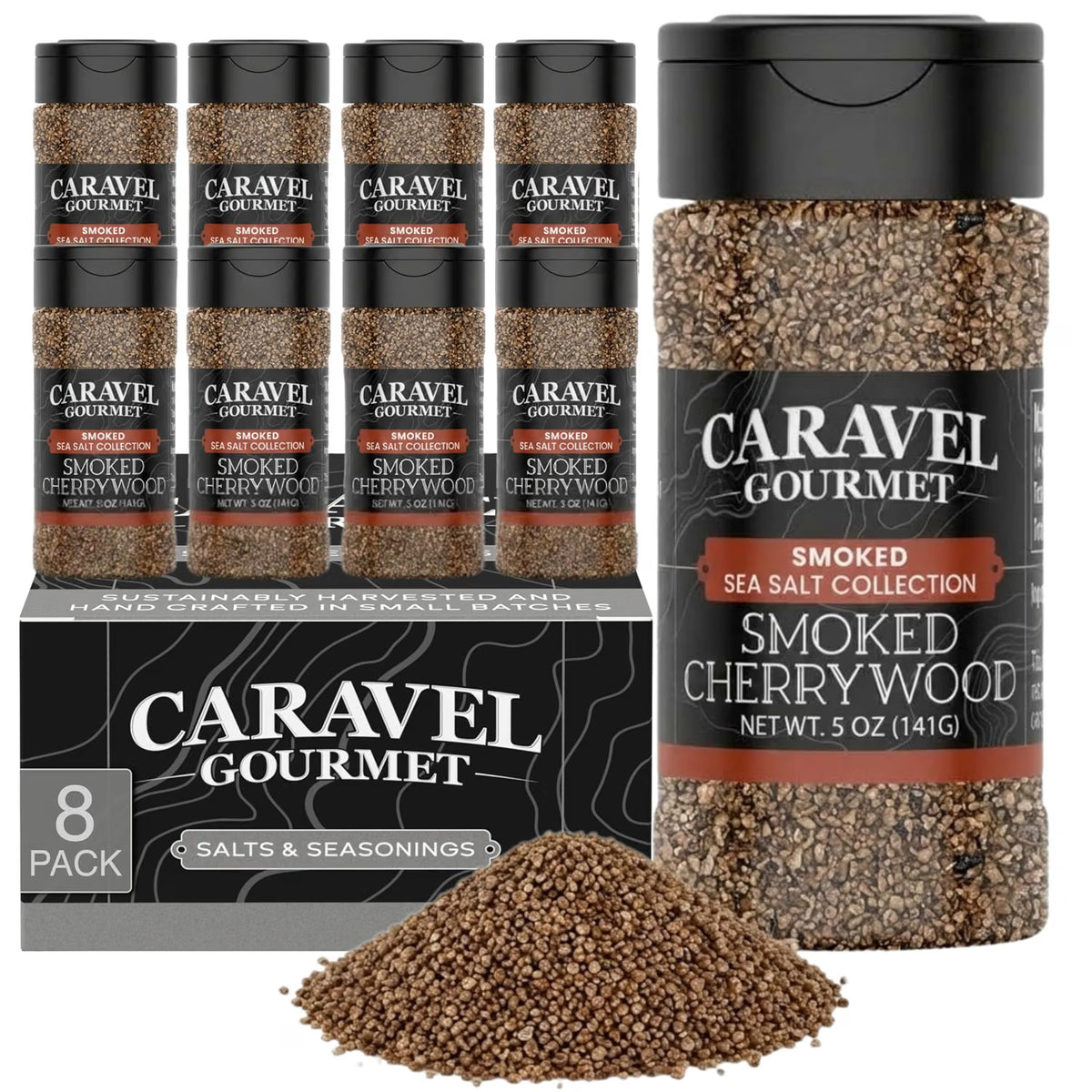 Smoked Cherrywood Sea Salt - Shaker - Case Pack - 8 units